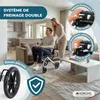 Mobiclinic Fauteuil roulant de transport pliable en acier Voir les images du produit 4