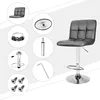 CCLIFE Barhocker Barstuhl Höhenverstellbar Drehbar leder Produktbild-Vorschau 5