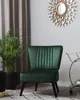 BELIANI Sessel Grün Samtstoff Gummibaumholz Retro Stil ohne Produktbild-Vorschau 2