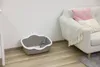Katzentoilette Très Chic open 56x39x26cm, weiß/taupe Produktbild-Vorschau 4