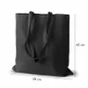 Černá bavlněná taška Large 38×42 cm – ekologická nákupní Náhled obrázku produktu 2