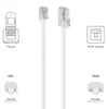 deleyCON 0,5m Telefonkabel RJ11 auf RJ45 Modularkabel - Produktbild-Vorschau 5