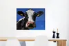 MuchoWow® Poster Kuh - Blau - Tiere 80x60 cm - Kunst für zu Produktbild-Vorschau 5