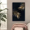 MuchoWow® - Leinwandbilder - Farne - Pflanzen - Gold, Produktbild-Vorschau 2