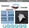 A collage of images and diagrams illustrating product features and materials. Produktbild-Vorschau