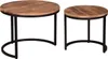 Wohnzimmer Set Aliano blau & Beistelltisch Fermo 2er Set Produktbild-Vorschau 8