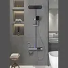 Duschsystem Schwarz mit Thermostat & LED-Display – Produktbild-Vorschau 10