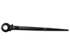 A black scaffolding ratchet wrench is shown against a white background. Produktbild-Vorschau