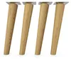 4x sossai Holzfüße rund - schräge Ausführung 25cm Eiche Produktbild-Vorschau 3