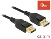 DELOCK DisplayPort Kabel     St > St 8K 60Hz 2.00m Produktbild-Vorschau 2