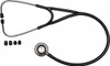 Med Comfort PVC Flachkopf Stethoskop - Schwarz Produktbild-Vorschau 3