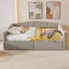 Letto imbottito Sweiko Divano letto 140x200 cm, Con Anteprima dell’immagine prodotto 4