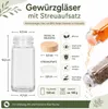 Gewürzgläser Set 12 Stück 120ml mit Deckel Gewürzbehälter Produktbild-Vorschau 6