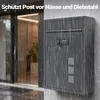 Poštovní schránka Wiltec antracitová 215x320x90mm Poštovní Náhled obrázku produktu 12