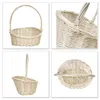 Creative Home Cesto Vuoto Bianco | 37 x 30 x 37cm | Ovale Anteprima dell’immagine prodotto 3