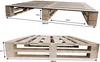 Lermowood Palettenbett M2 160 x 200 cm Natur Holzbett Produktbild-Vorschau 5