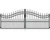 Alberts 510145 Cancello doppio Bordeaux con accessori, nero Anteprima dell’immagine prodotto 1