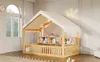 Hausbett 90x200 cm mit Stoffdach, LED-Lichterkette, Produktbild-Vorschau 9