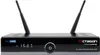 A front view of a black satellite receiver with two antennas, displaying the time and brand information. Produktbild-Vorschau