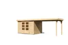 Karibu Gartenhaus Gerätehaus Askola 5 im Set  mit Anbaudach Produktbild-Vorschau 4