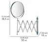 WENKO Cosmétiques Miroir de maquillage télescopique mural Voir les images du produit 4