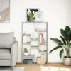 vidaXL Boekenkast, grijs Sonoma, 72x20x120,5 cm, houtvezel Productafbeelding-voorbeeld 3