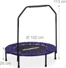 Trampolína Relaxdays s držadlom, Ø 102 cm, skladateľná Náhľad obrázku produktu 4