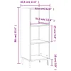 vidaXL Sideboard Grau Sonoma 34,5x32,5x90 cm Holzwerkstoff Produktbild-Vorschau 10