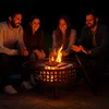 Relaxdays Feuerschale mit Grillrost & Funkenschutz, Produktbild-Vorschau 2