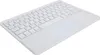 A white wireless Bluetooth keyboard with a touchpad is shown from a slightly elevated angle against a white background. Náhľad obrázku produktu