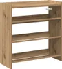 vidaXL Botník Artisan dub 60x25x62 cm Materiál na bázi Náhled obrázku produktu 1