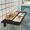 COSTWAY Wandmontierter Klapptisch 80x60cm, klappbarer Produktbild-Vorschau 2