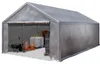 TOOLPORT Tente de stockage 4x8 m abri bâche PVC 350 N Voir les images du produit 1