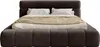FEDVE Polsterbett Nuuk aus Velvet 180x200 cm, Braun Produktbild-Vorschau 1
