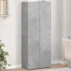 vidaXL Aktenschrank Betongrau 60x32x153 cm Holzwerkstoff Produktbild-Vorschau 2