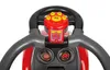 Close-up of the steering wheel and dashboard of a toy car. Anteprima dell’immagine prodotto