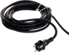 A coiled black power cord with a European-style plug. Podgląd zdjęcia produktu