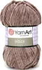 YarnArt Dolce 754 – Superweiche Chenille Wolle, Beige-Grau, Produktbild-Vorschau 7