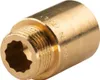 Messing Gewinde-Fitting Hahnverlängerung IG/AG 1/2' (DN 15) Produktbild-Vorschau 1