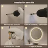 S'AFIELINA Espejo Baño LED Redondo 60 cm con Luz, Marco Vista previa de la imagen del producto 13