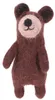 A felt finger puppet of a bear. Produktbild-Vorschau