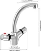 Kuchynská batéria – termostatická batéria – 2 rukoväte – Náhľad obrázku produktu 2