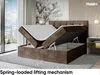 MEBLINI Boxspringbett mit Bettkasten - Gepolstert Produktbild-Vorschau 3