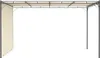 vidaXL Gartenpavillon mit Seitenvorhang 4x3x2,25 m Creme Produktbild-Vorschau 2