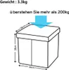 Theo&Cleo Sitzhocker Sitzbank Aufbewahrungsbox mit Stauraum Produktbild-Vorschau 2