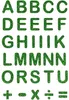 Oblique Unique 160x Buchstaben Sticker Alphabet ABC Glitzer Produktbild-Vorschau 3