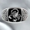 Männer Skorpion graviert Legierung breiter Finger Ring Produktbild-Vorschau 4