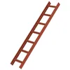 Scala da tetto rosso-marrone 7 pioli Anteprima dell’immagine prodotto 1