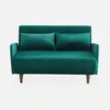 sweeek - 2-Sitzer-Sofa mit Samtbezug - Grün Produktbild-Vorschau 3