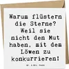 Mr. & Mrs. Panda Grußkarte Spruch Sterne und Löwe - Weiß - Produktbild-Vorschau 1